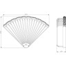 Полка угловая LEMARK JASMINE LM6681ORB 1-ярусная, черная бронза