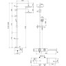 Смеситель LEMARK TROPIC LM7009С для ванны и душа термостатический LM7009C